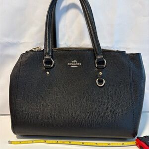 Coach Black Leather Women's Bag